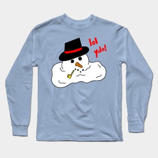 Yolo snowman Long Sleeve T-Shirt